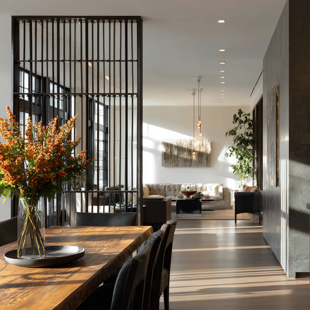 7 ideias com divisórias de ambientes em metal para te inspirar!