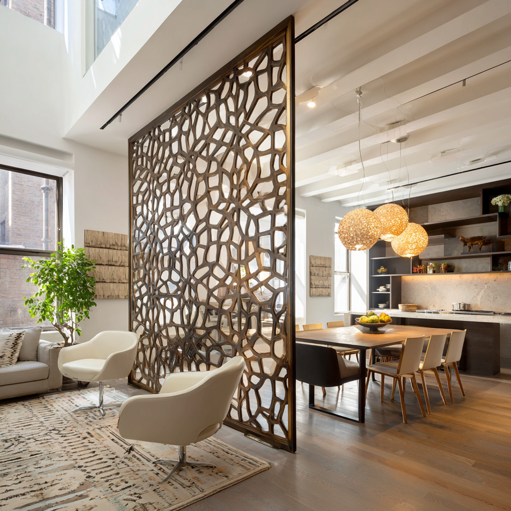 7 ideias com divisórias de ambientes em metal para te inspirar!