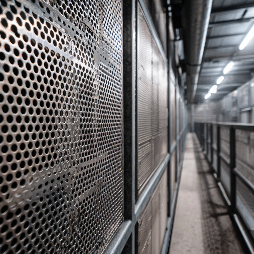 Aplicações da chapa perfurada: tabelas de furos e medidas