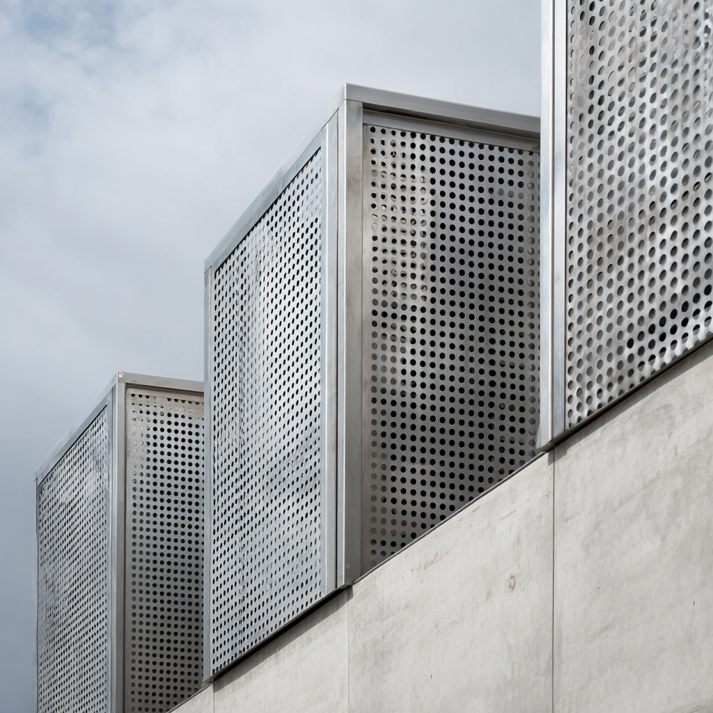 Aplicações da chapa perfurada